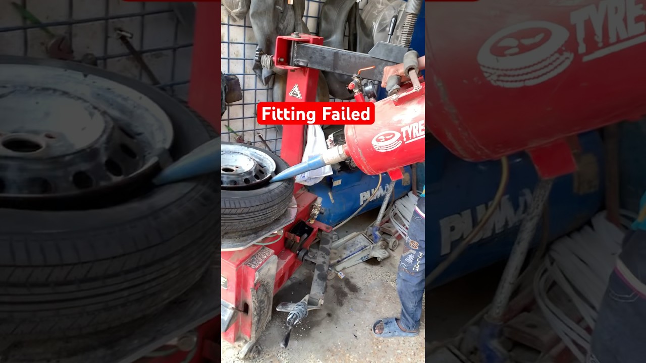 Tyre Fitting Failed 😨 #Shorts #failed #tyre