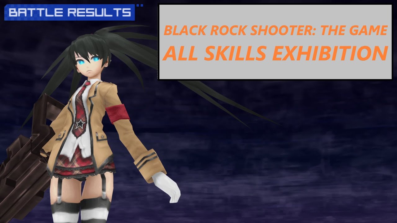 Black Rock Shooter: The Game [PSP] | All Skills Exhibition [HD] Gameplay