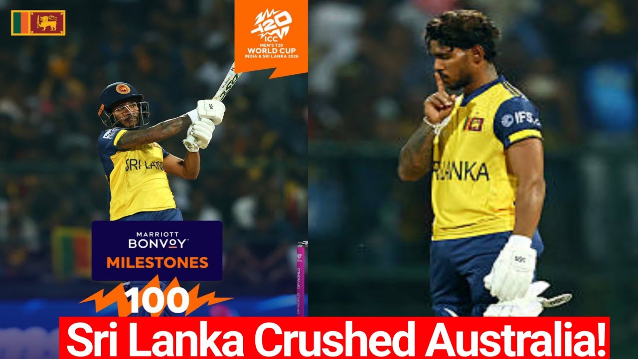 khelo Pakistan  is live! Sri Lanka defeated Australia by 8 wickets with 12 balls remaining.