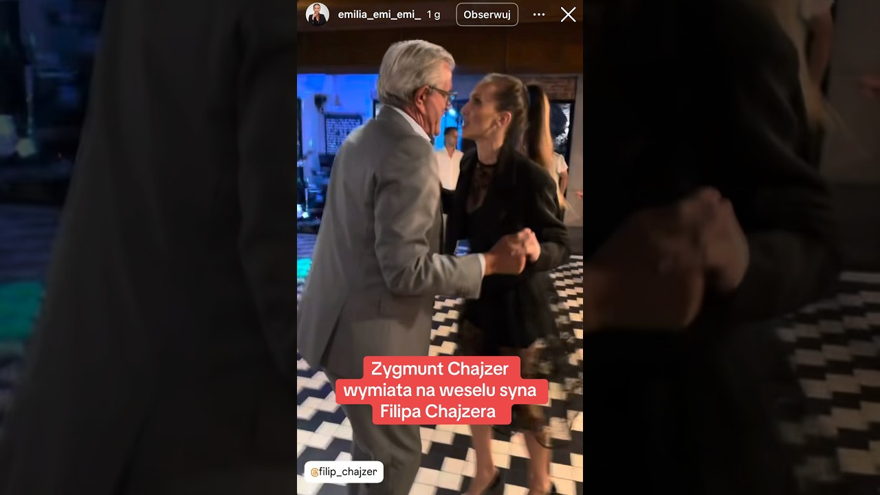 Stary Chajzer szaleje na weselu Filipa #filipchajzer #dlaciebie #viral #ślub #wesele #news #żona