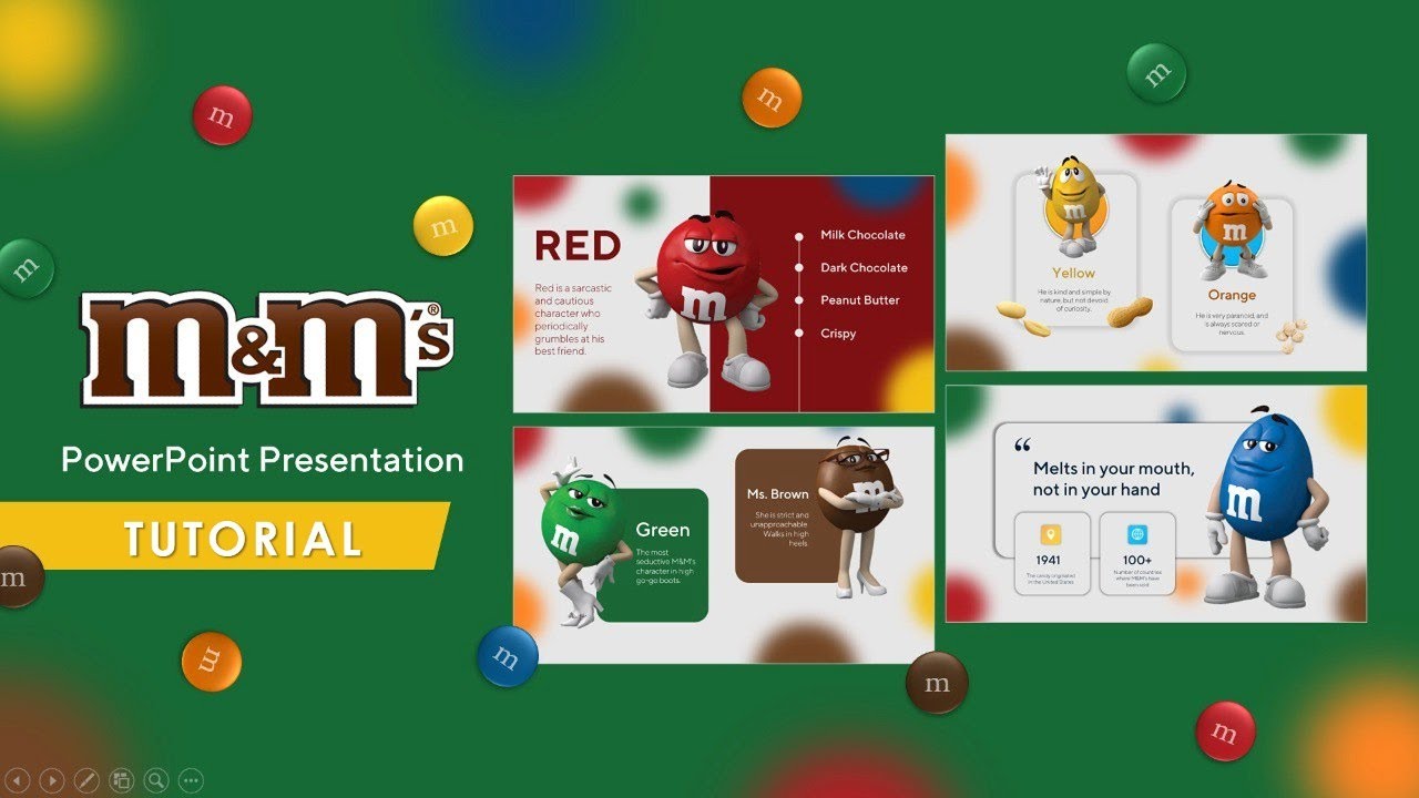 Это не реклама M&M’s, а кое-что круче…M&M’s на слайдах 🍫🎨 |  Шаблон в подарок
