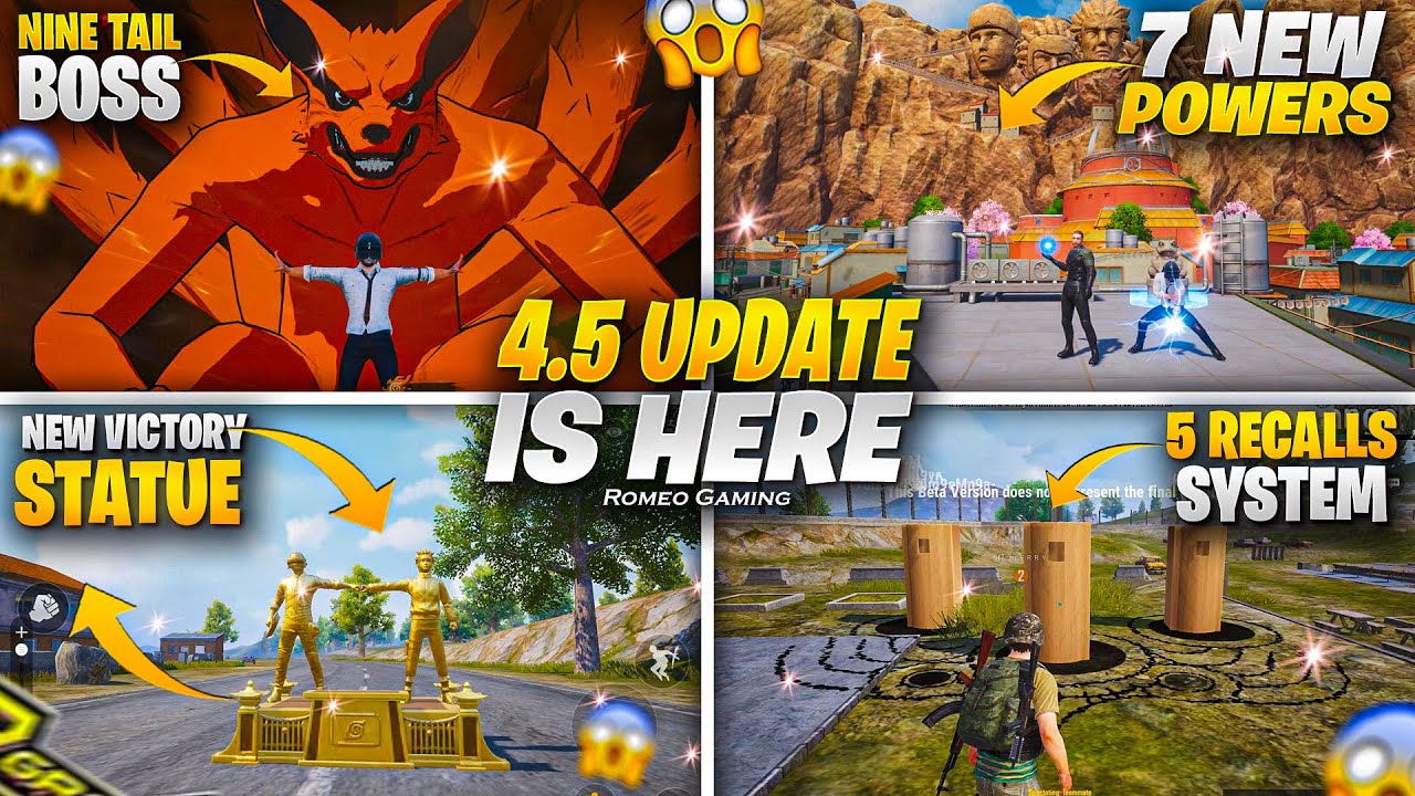 4.5 Update is Here |  5 Recalls  System | Top New Features | New Powers & Events | PUBGM