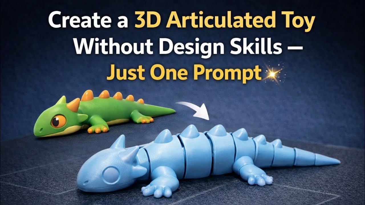 Создайте подвижную 3D-игрушку без навыков дизайна — всего лишь с помощью одного задания.
