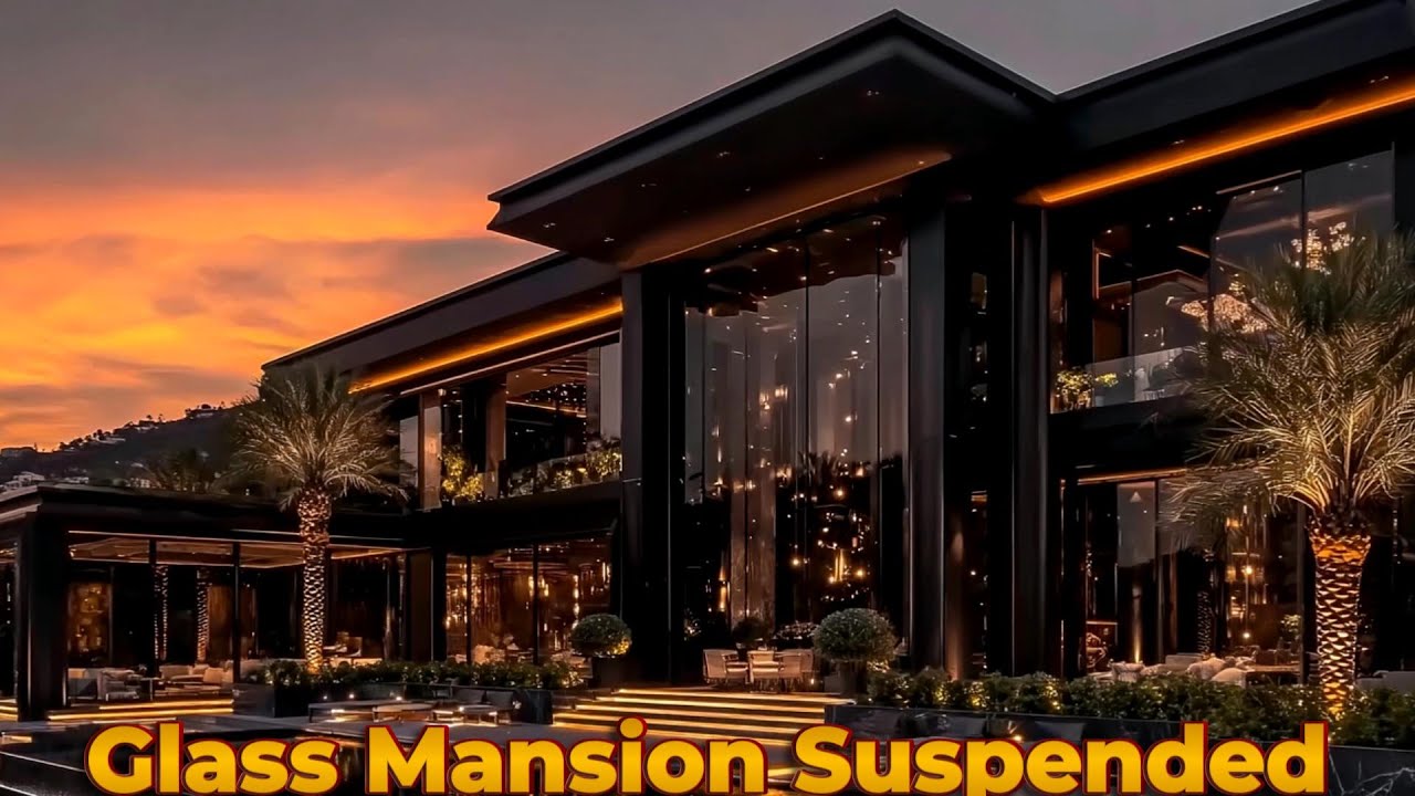 Glass Mansion Suspended Between Two Beautiful California Hills