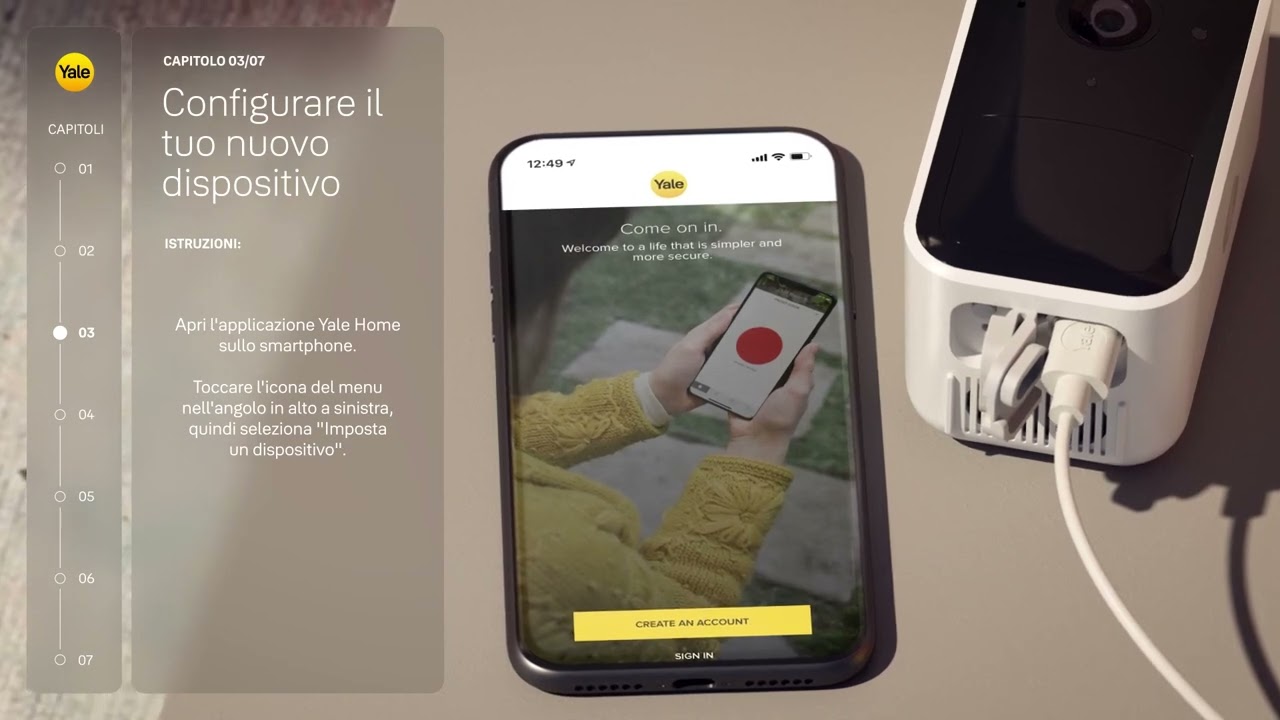 Come installare la Telecamera Smart da Esterni di Yale