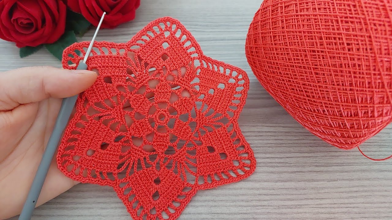 Super Easy Beautiful Star Crochet Pattern | Beginner-Friendly Knitting Tutorial | Tığ İşi Yıldız