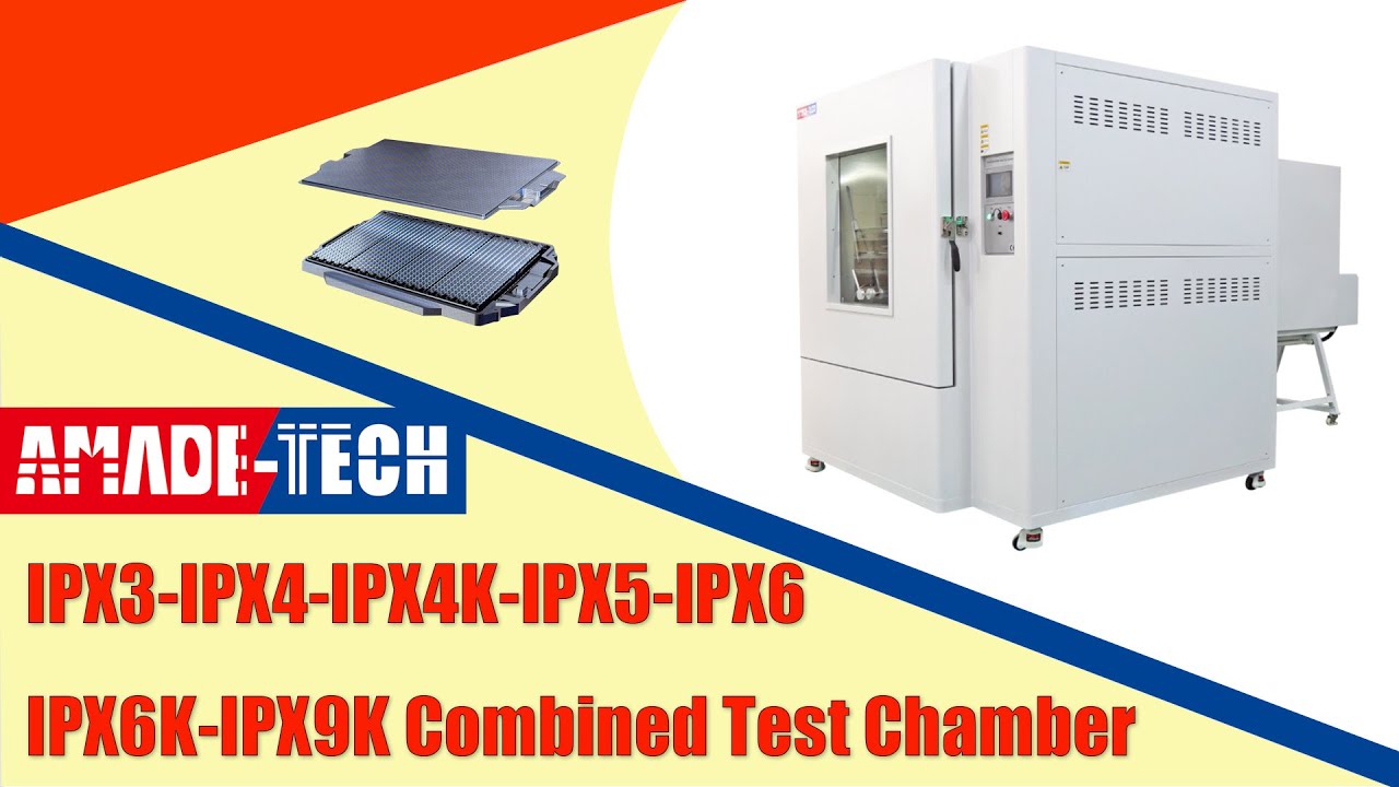 IPX3 to IPX9K Waterproof Test Chamber | IEC 60529 &  ISO 20653 Standards - AmadeTech