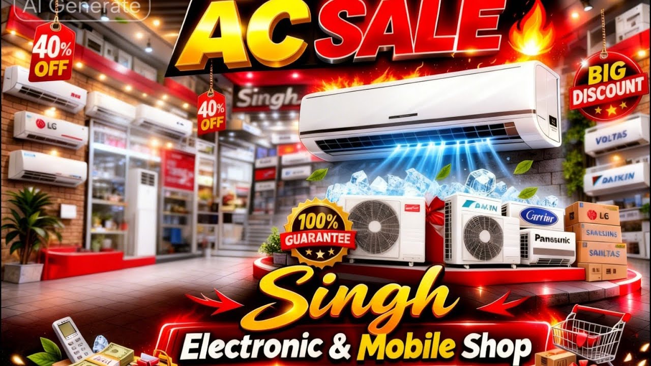 Finally ac ka full display Laga hi Diya shop pe 😍👌#vairalvideo #vlog #trendingvideo #vlogger #india 