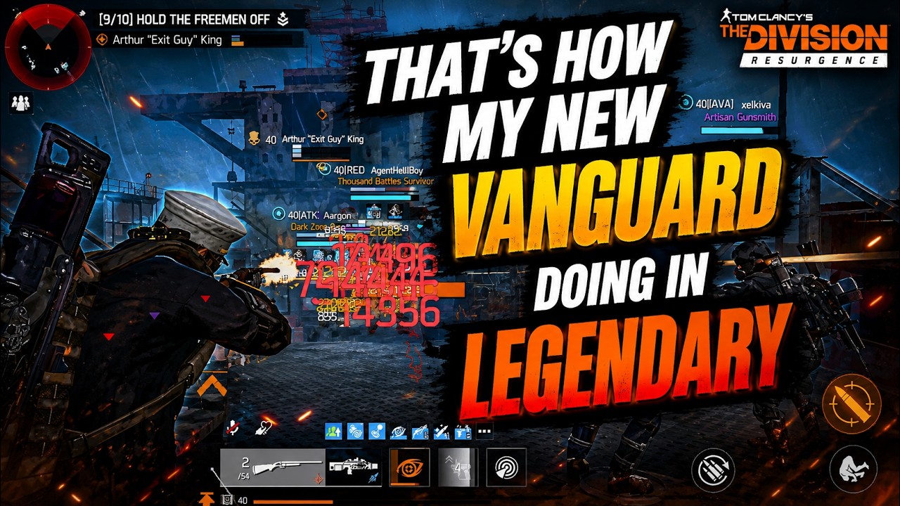 That's HOW my NEW VANGUARD Performing in Legendary | The Division Resurgence Gameplay
