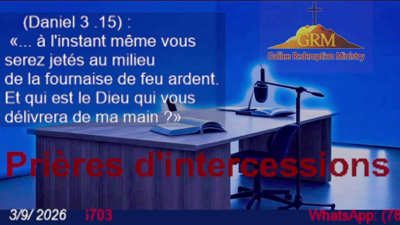 Live :  prières d’intercessions