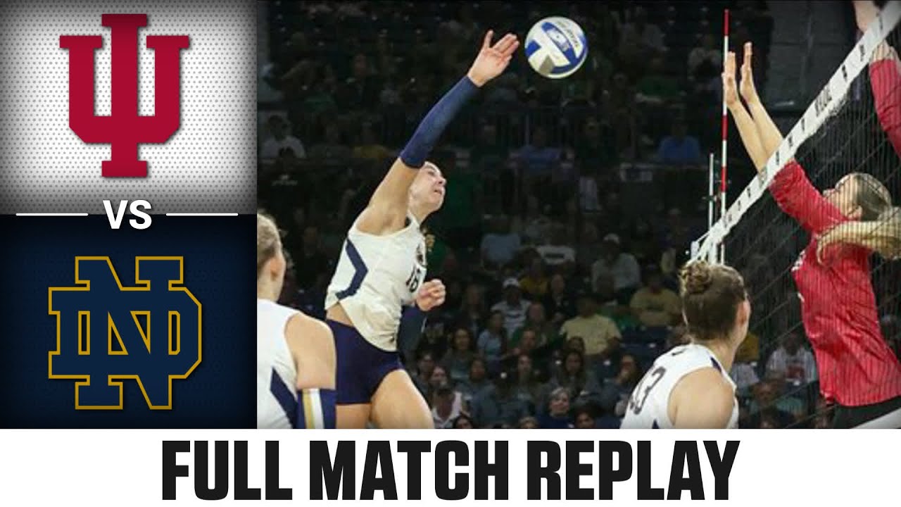 Indiana vs. Notre Dame Full Match Replay | 2024 ACC Volleyball