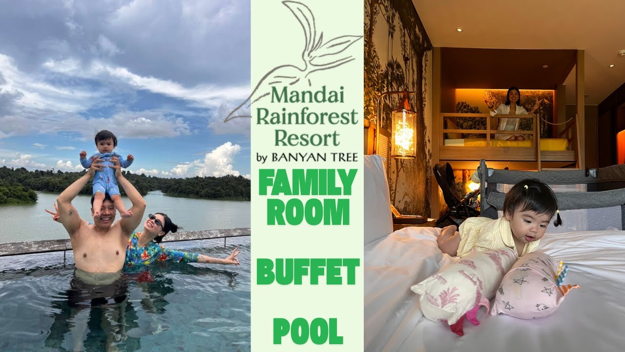 Обзор семейного номера в Mandai Rainforest Resort - отдых у бассейна/шведский стол/прогулочная зо...