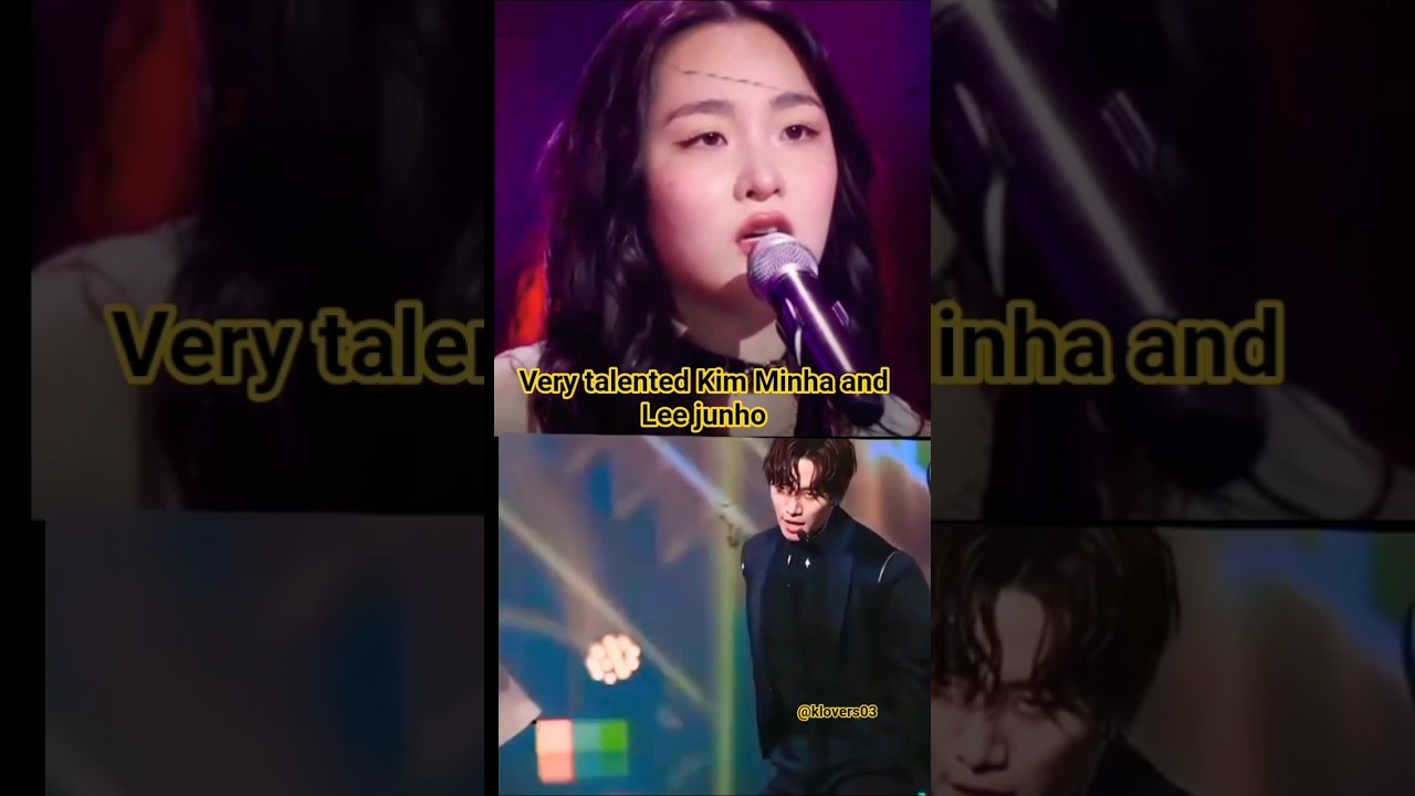 Talented Kim Minha and Lee junho!  