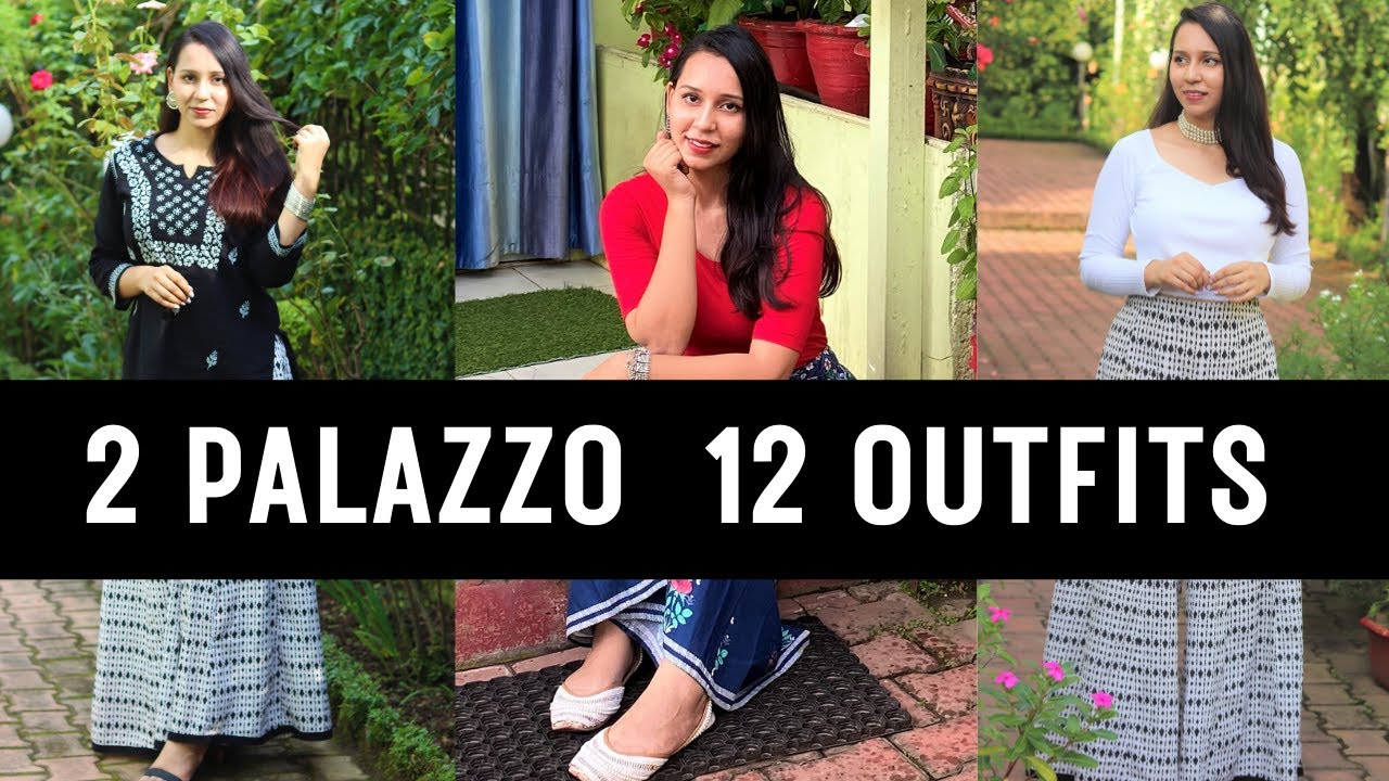 12 Ways to Style Palazzo Pants for Everyone ! Ethnic and Indo Western Outfit Ideas