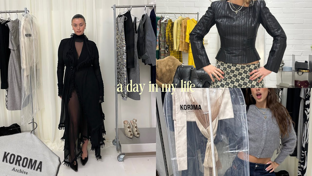 a day in my life | trying on perfect vintage pieces, girls dream day 👠