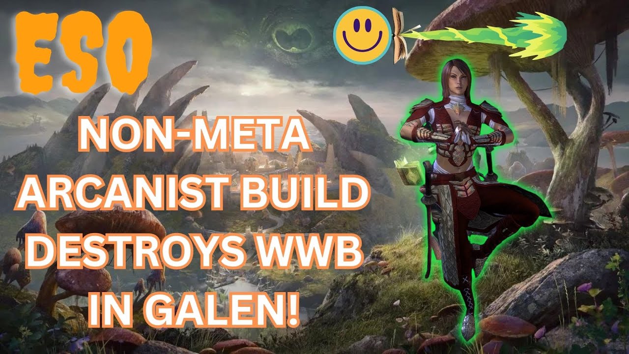 ESO SOLO Non-META Arcanist Build DESTROYS Walking World Boss in Galen!
