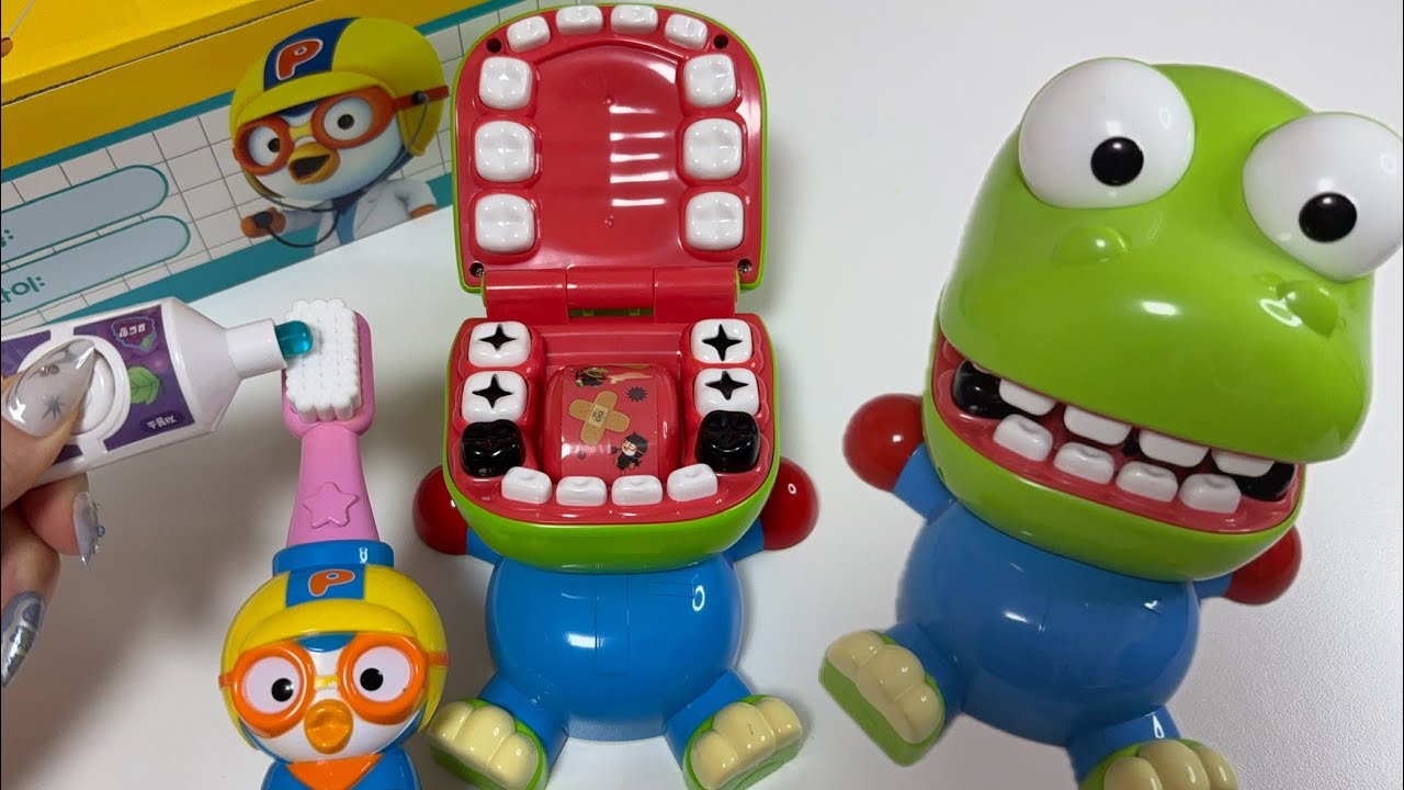 🍥Toy asmr🍥 Pororo Crong Dental Care🦷Dentist Toy playset Satisfying Unboxing