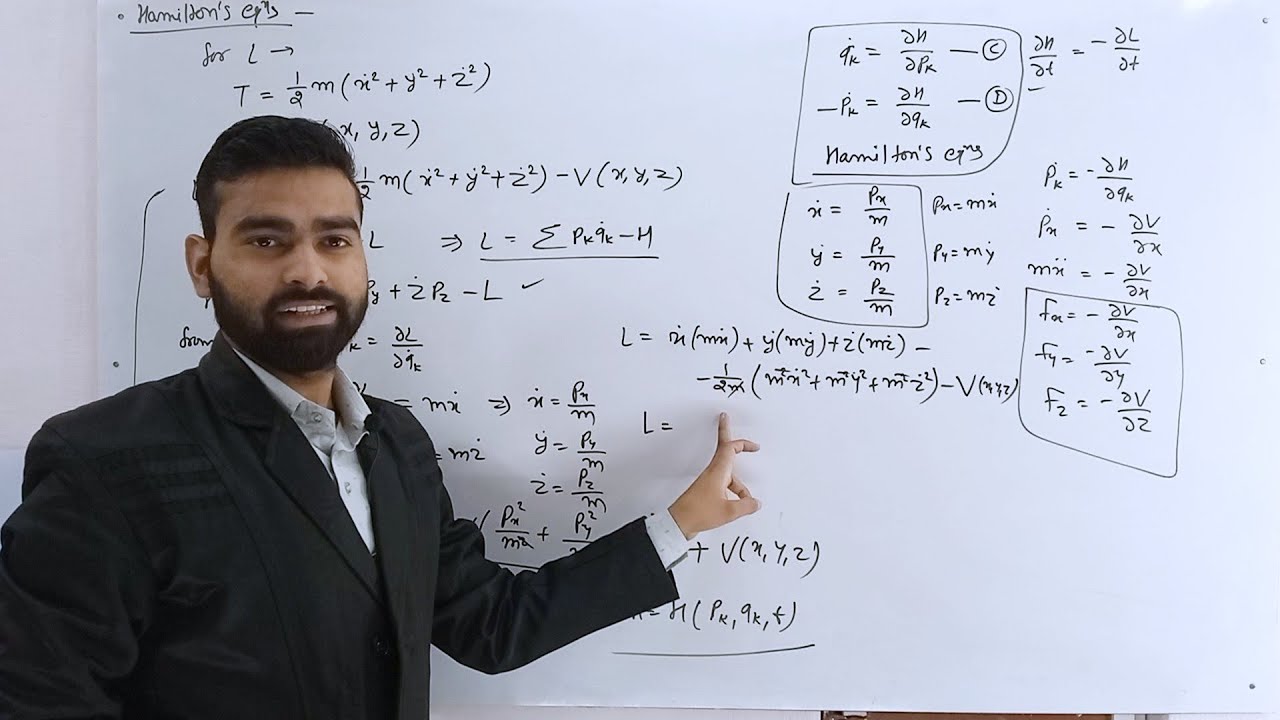 Hamiltonion Function || Hamilton's equations || How to Convert Lagrangian to Hamiltonion