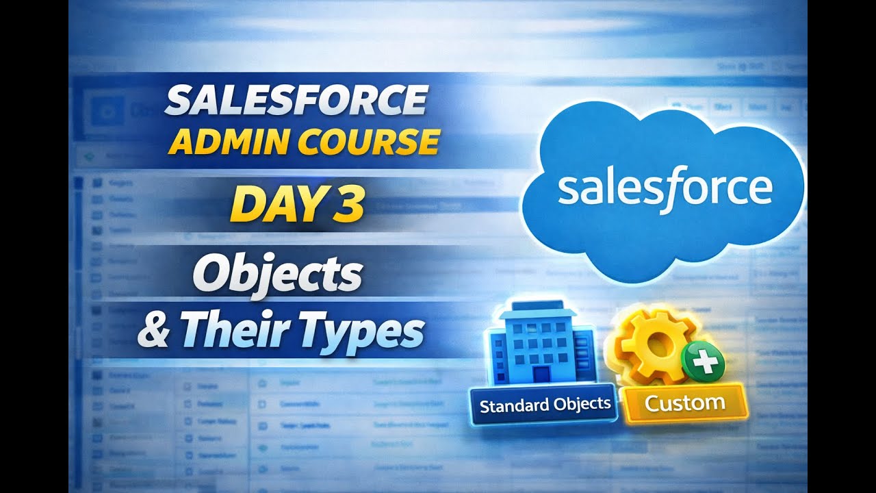 Salesforce Objects & Their Types Explained | Salesforce Admin Course Day 3