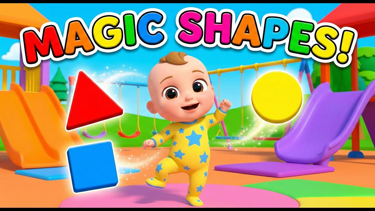 Learn Shapes for babies 🔺🟦⚪ | Fun Learning Song for Babies | Shapes Song