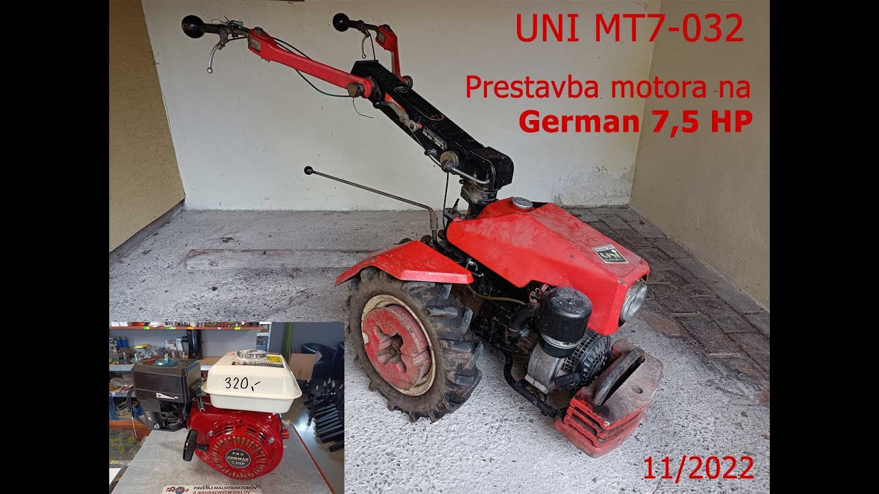 Malotraktor MT7-032 prestavba