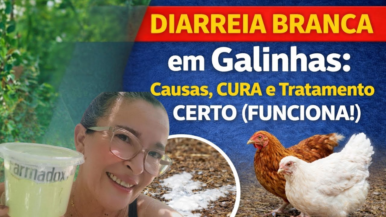 DIARREIA BRANCA em Galinhas: Causas, CURA e Tratamento CERTO (FUNCIONA!)