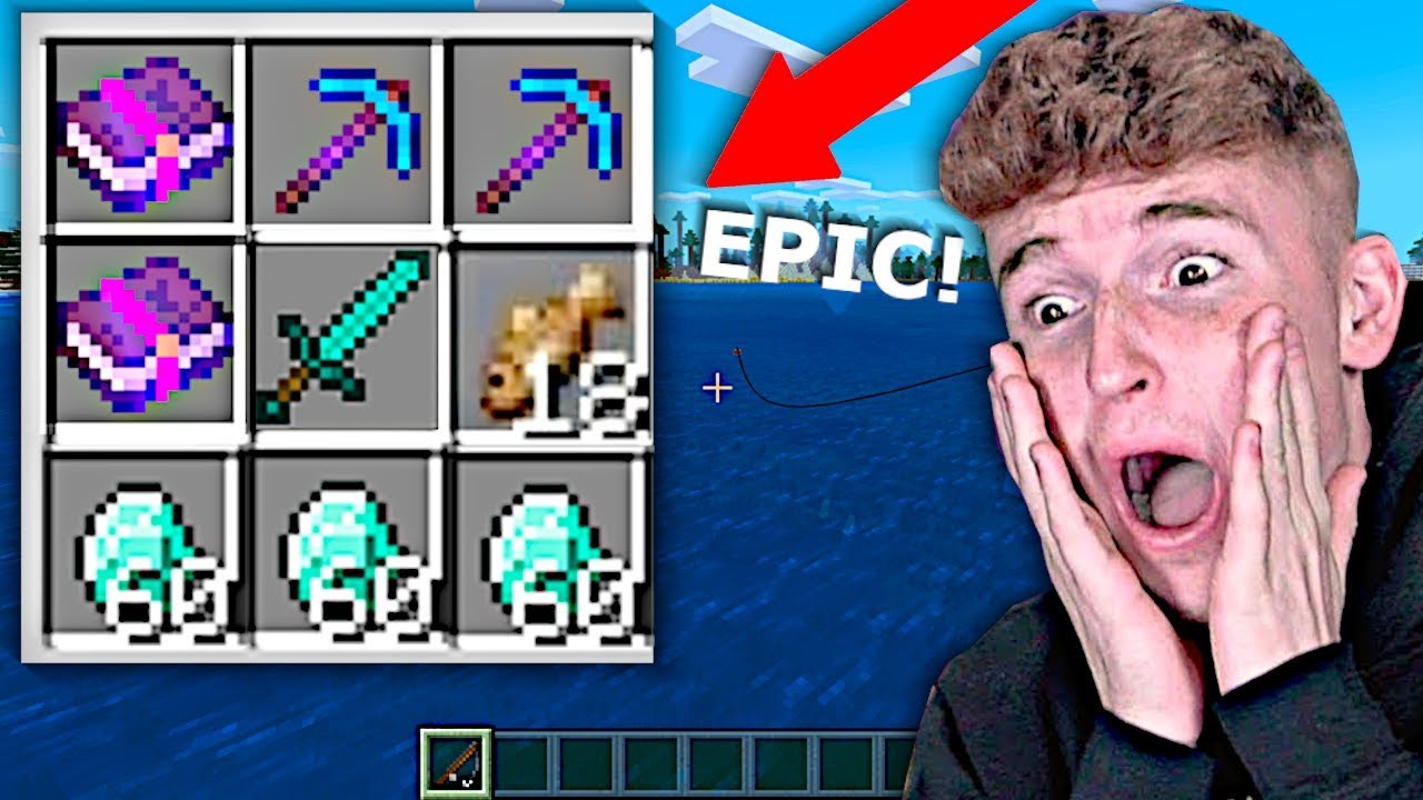 Бесконечные списки находок РЕДКИХ ВЕЩЕЙ при рыбалке в Minecraft.. (Часть 14)