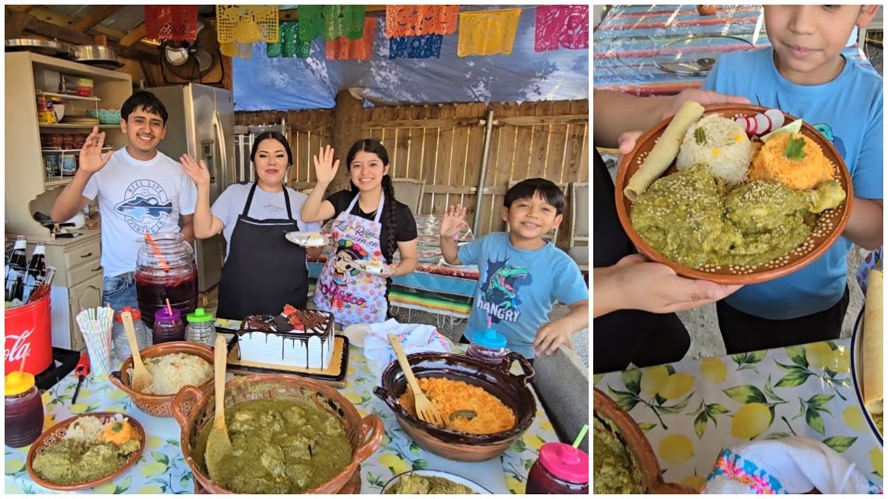 COMO HACER MOLE VERDE Y CELEBRANDO EN FAMILIA NUESTROS PRIMEROS 1000 SUSCRIPTORES!!!!!!!!!!