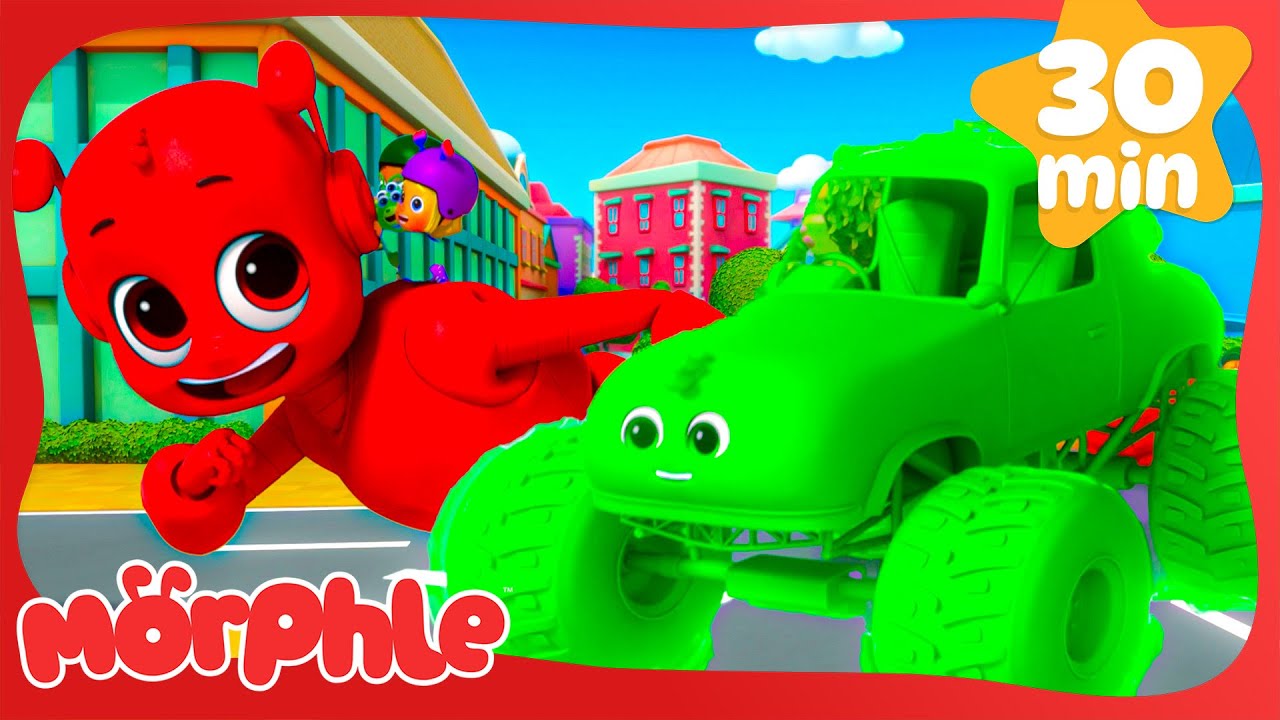 Orphle’s Giant Monster Trucks! 💥🚚 | Morphle | Cars, Trucks & Vehicles Cartoon | Moonbug Kids