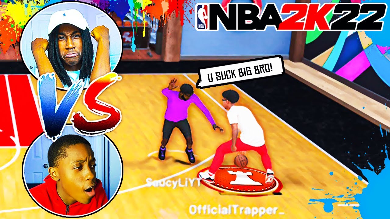 1V1 VS MY LITTLE BROTHER IN NBA 2k22! *INTENSE* BEST BUILDS IN NBA 2k22