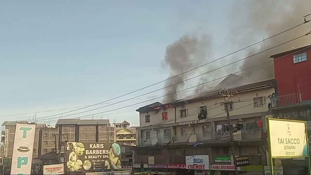 TOTAL MASSIVE FIRE DESTRUCTION  at GITHURAI 45 // KIAMBU COUNTY