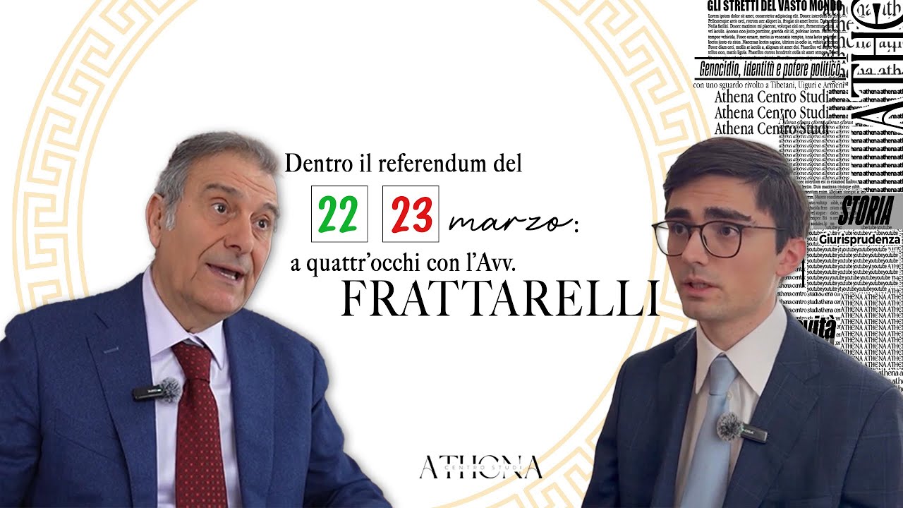 Dentro il referendum del 22–23 marzo: a quattr’occhi con l’avvocato Piero Frattarelli