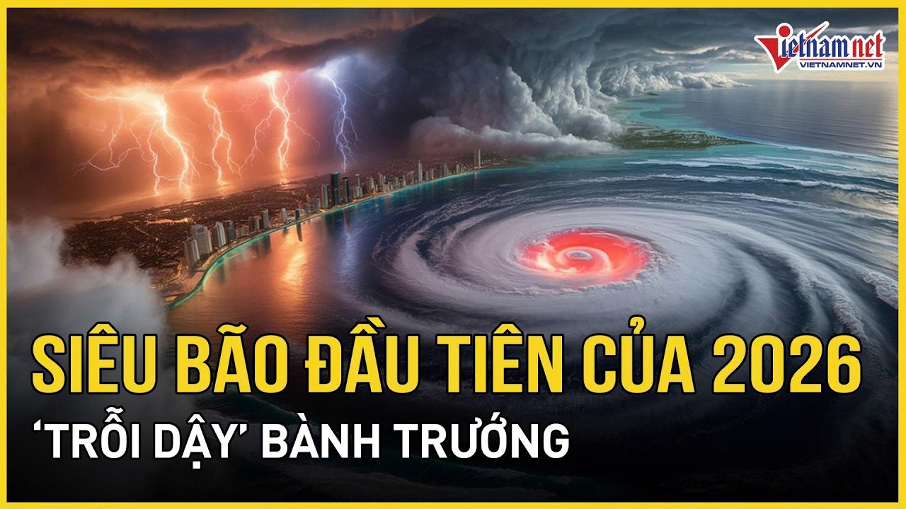 CẢNH B&Aacute;O N&Oacute;NG: Si&ecirc;u b&atilde;o đầu ti&ecirc;n của 2026 &ldquo;trỗi dậy&rdquo; b&agrave;nh trướng, v&ugrave;ng n&agrave;o bị đe dọa lớn nhất?