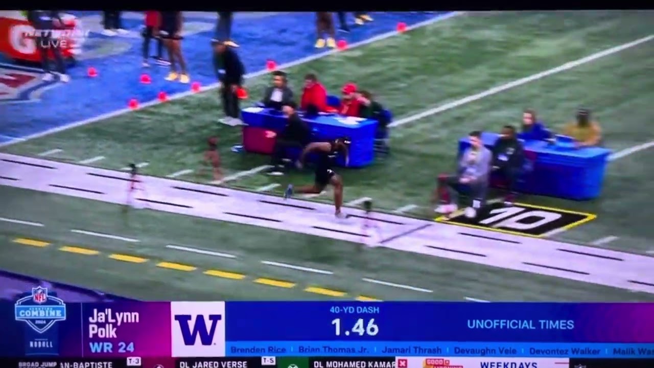 Ja&rsquo;lynn Polk: NFL Combine 40 Time! 😳😳