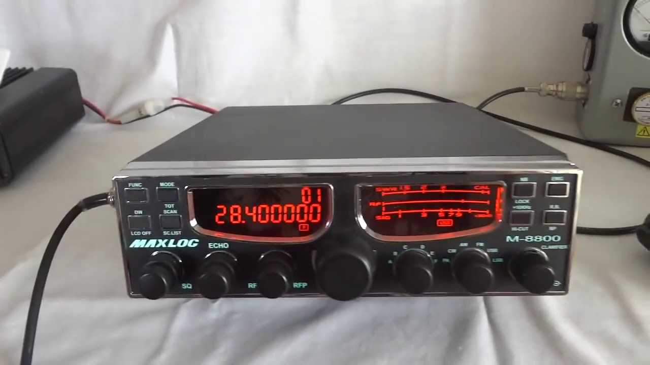 Maxlog M8800 all mode HF radio 25.6 MHz to 30.1 MHz