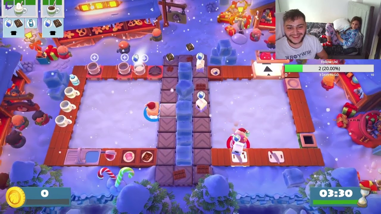 Lukas and Sofi Play Overcooked 2 Christmas DLC!