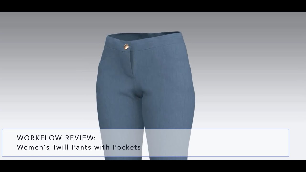 Women's Twill Pants with Pockets