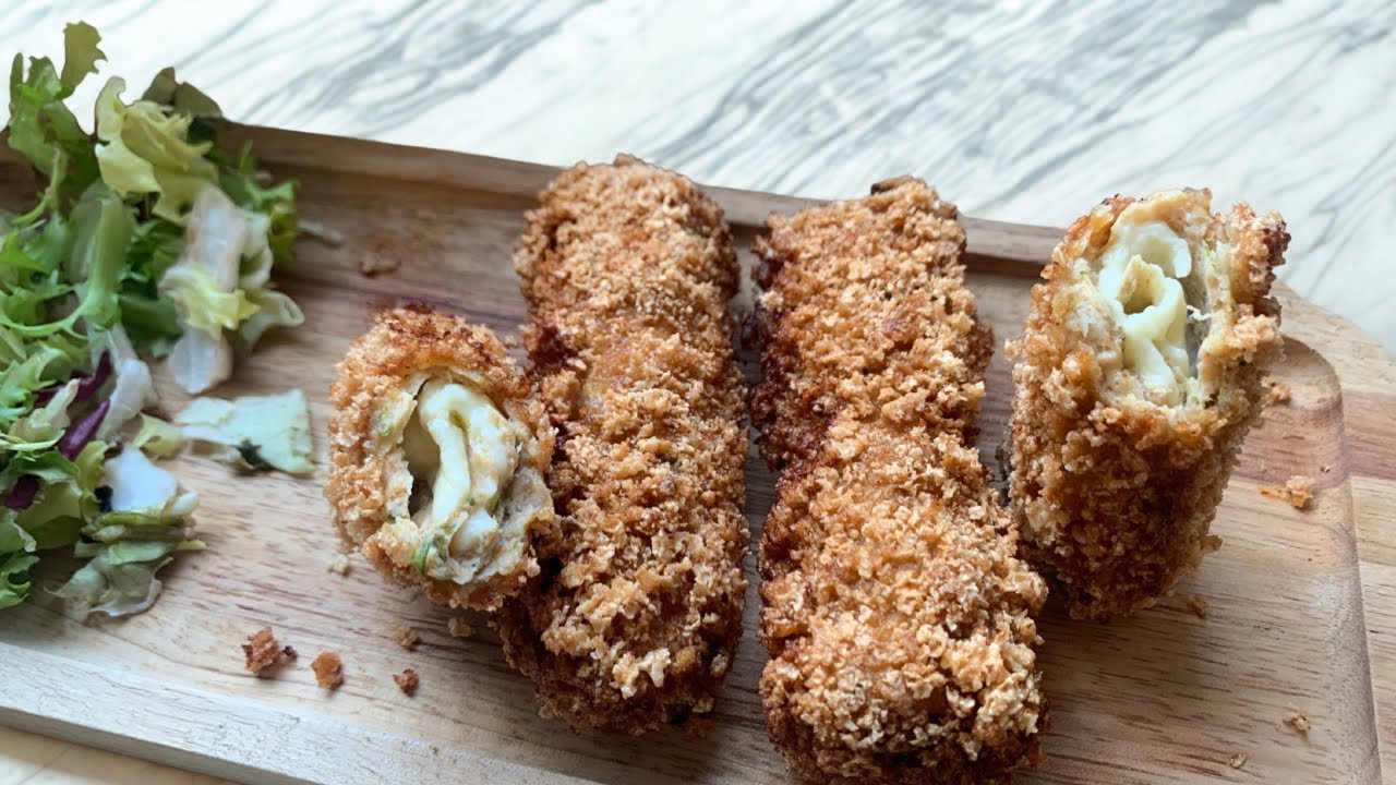 Chicken Cheese Finger Rolls | Super Crispy & Cheesy