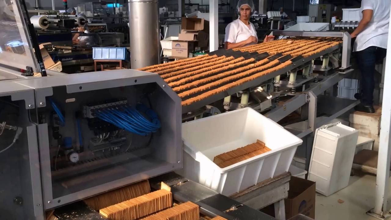 LINHA DE EMPACOTAMENTO DE BISCOITOS LAMINADOS