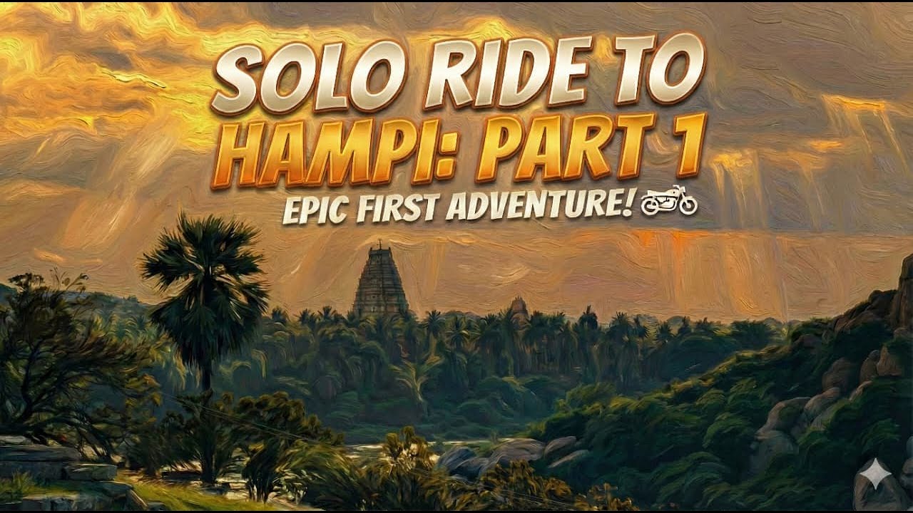 Pune to Hampi Solo Motorcycle Trip | My First Solo Ride! | Episode 1
