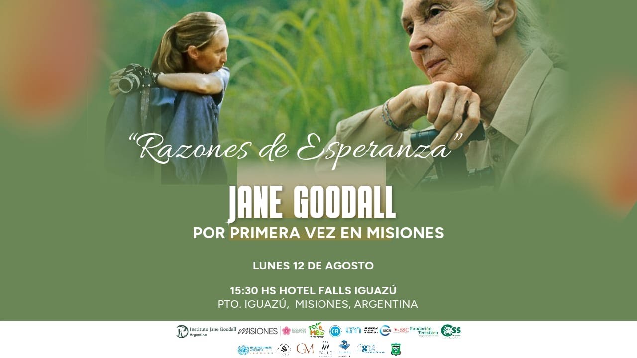 Razones de esperanza - Jane Goodall por primera vez en Misiones