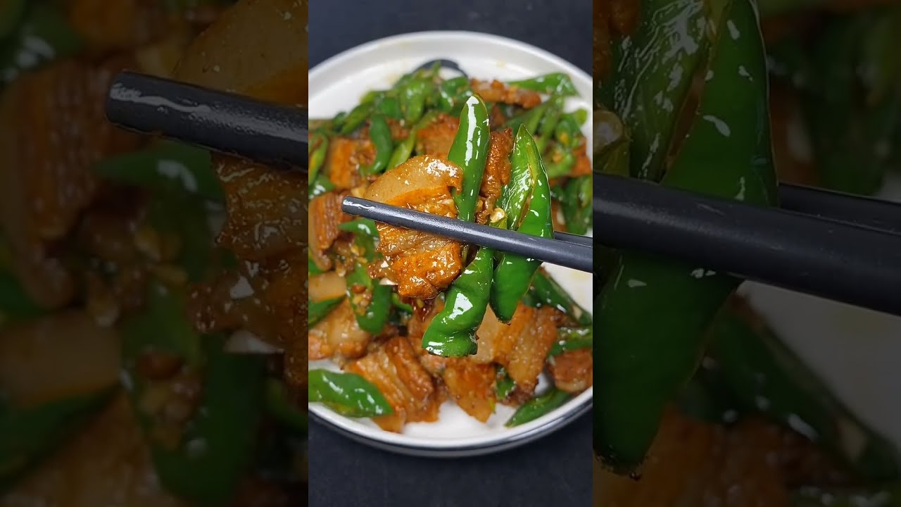 fried green chillies with pork belly recipe   How to Make fried green chillies with pork belly recip