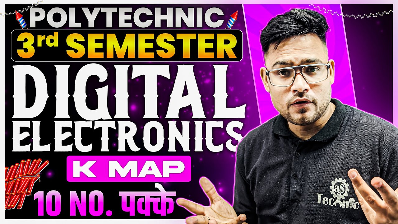 Digital Electronics (K MAP) | Polytechnic 3rd semester Digital Electronics | #astechniclive
