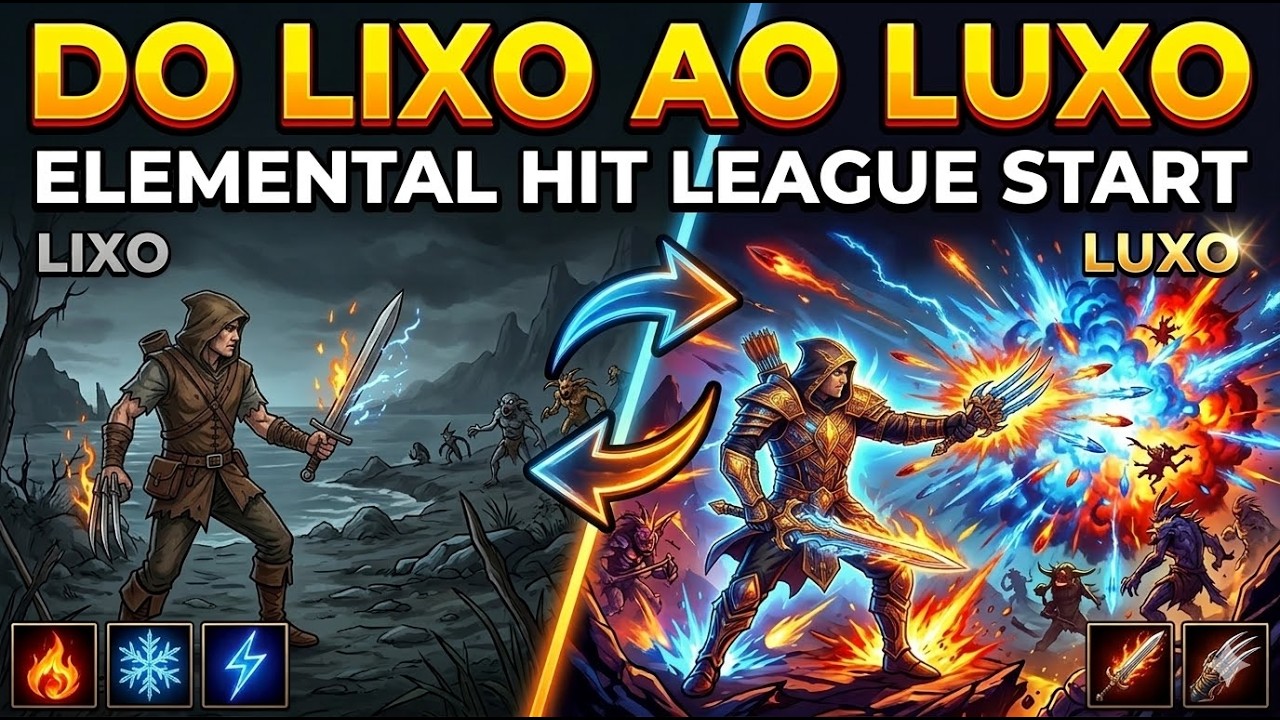 [Path of Exile 3.28] ELEMENTAL HIT: DO LIXO AO LUXO! (League Start Insano) #Dia01