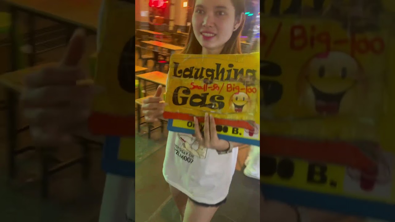 Laughing Gas Beer 🍺 Weed Full Moon 🌕 Bar : Thailand Bangkok Nightlife
