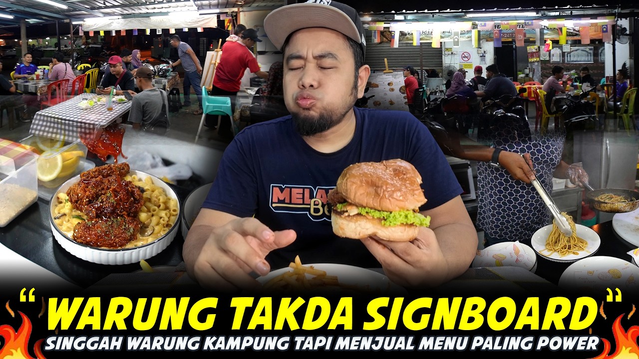 SIGNBOARD KEDAI PUN TAKDA..TAPI PELANGGAN PENUH..Siapa Sangka Warung Kampung Menjual Menu Power