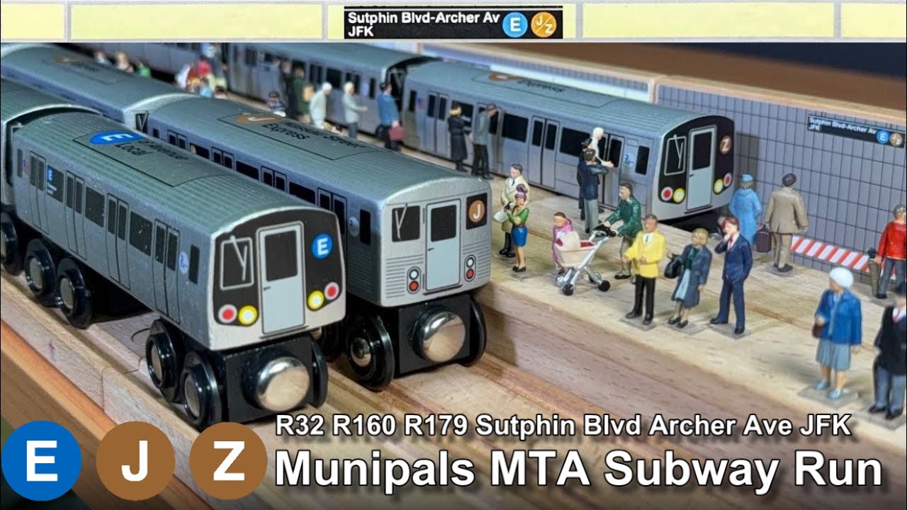 Munipals MTA Sutphin Blvd Archer Av JFK Subway Run - Christmas Special @Trainman6000 R32 R160 R179