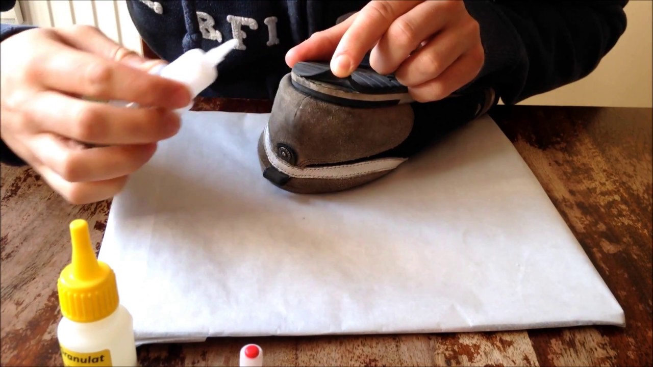 Schuhe reparieren/kleben &ndash; einfach, schnell und kosteng&uuml;nstig - Die Schwei&szlig;naht aus der Flasche &reg;