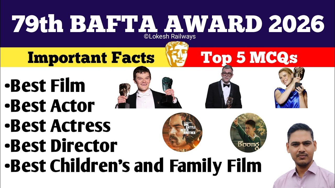 BAFTA Awards 2026 | Awards and Honours 2026 | Current Affairs 2026 Awards | Lokesh Railways