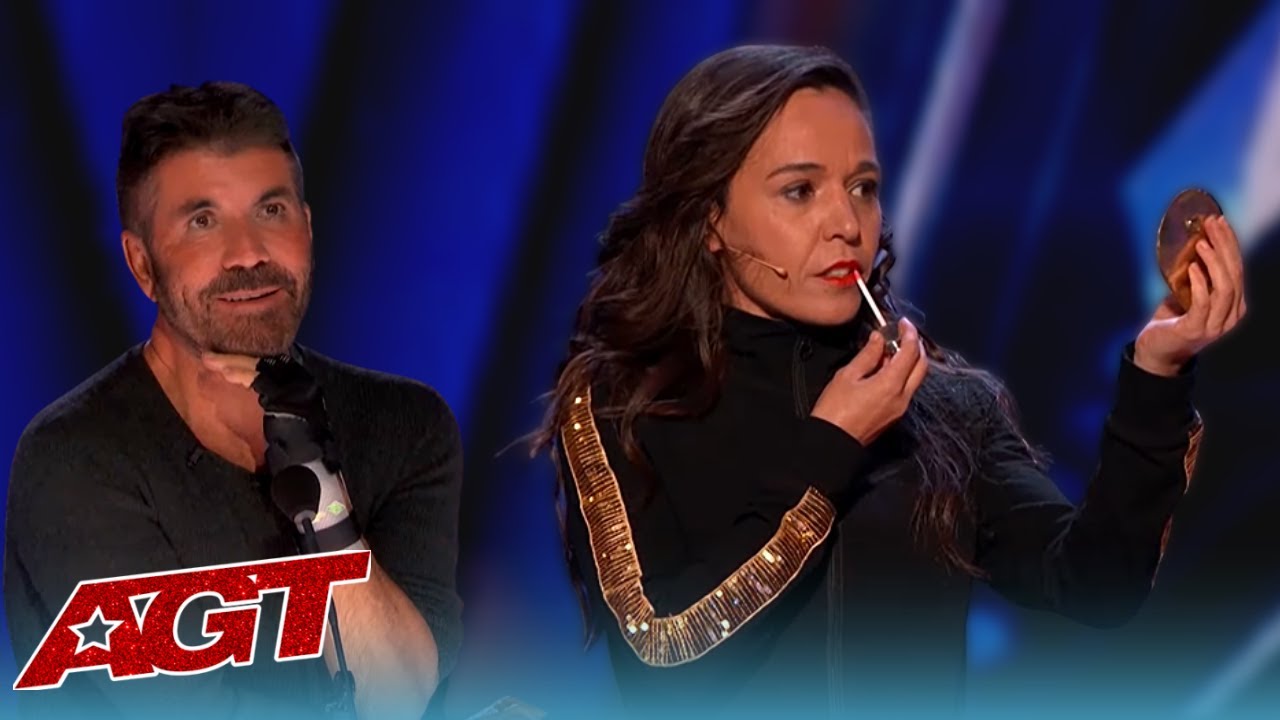 Spain's Celia Muñoz Ventriloquist Without a Puppet SHOCKS the Judges on America's Got Talent